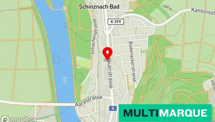 Karte von AMAG Charging Station Ladestation für Elektrofahrzeuge in Schinznach-Bad