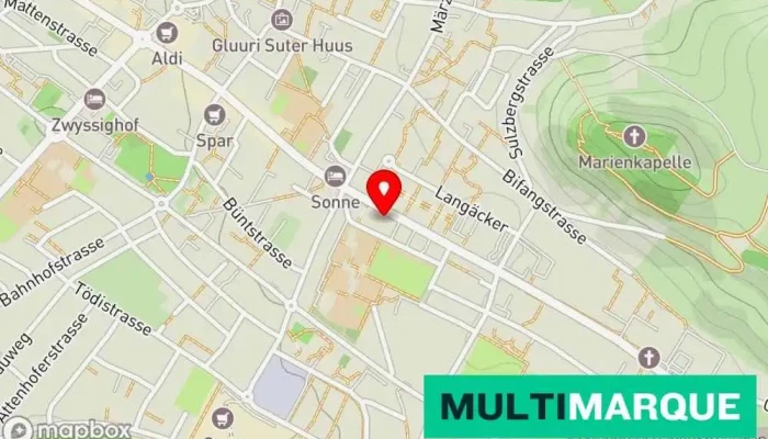 Karte von Auto-Center Küng AG, Wettingen - Ford Ford-Händler, Autohändler in Wettingen