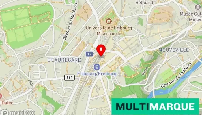 Auto -  Ecole A Fribourg Marc Jacquat Karte - Fribourg