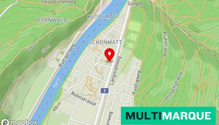 Karte von Autogarage Carrosserie Autowerkstatt in Aarburg