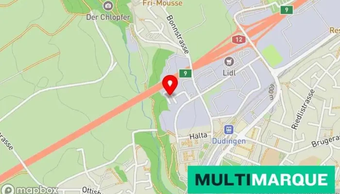Automobile Dudingen Karte - Düdingen