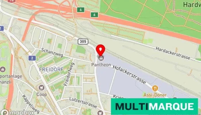 Autosattlerei Basel -  Karte - Muttenz