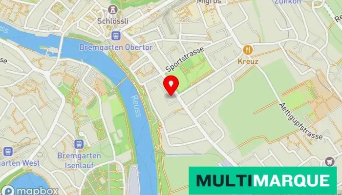 Karte von Autoservice Waltisberg GmbH Autowerkstatt, Reifengeschäft, Gebrauchtwagenhändler in Bremgarten