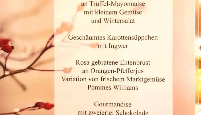 Bad Eptingen -  Speisekarte - Eptingen