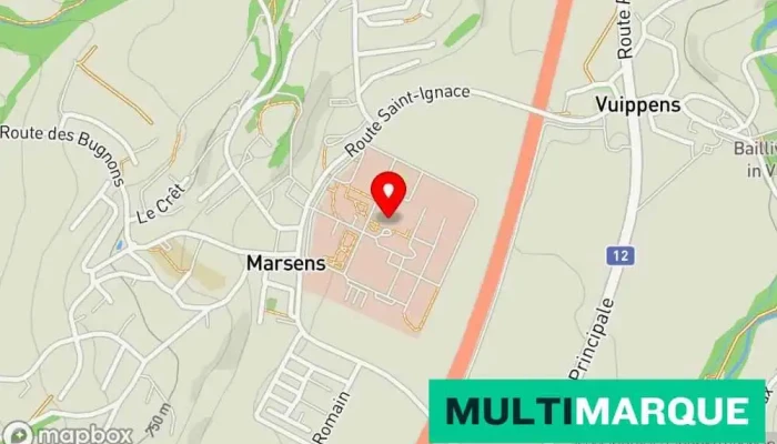 Batiment C Rfsm Marsens Ems Les Camelias Karte - Marsens