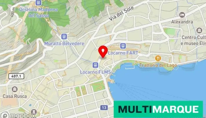 Beldona -    Locarno   Muralto Karte - Muralto