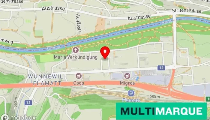 Budget Taxi Flamatt -  Karte - Wünnewil-flamatt