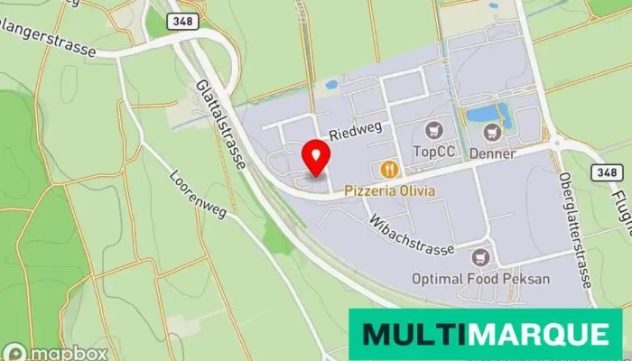 Karte von Bütikofer Harley-Davidson Zürich - Moto84 Harley-Davidson-Händler, Motorradhändler in Rümlang
