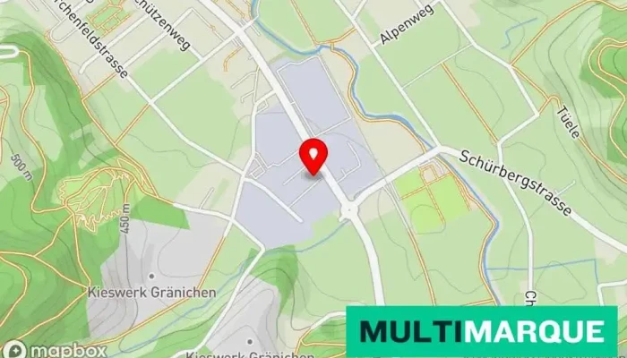 Karte von Car Hub Autohändler in Gränichen