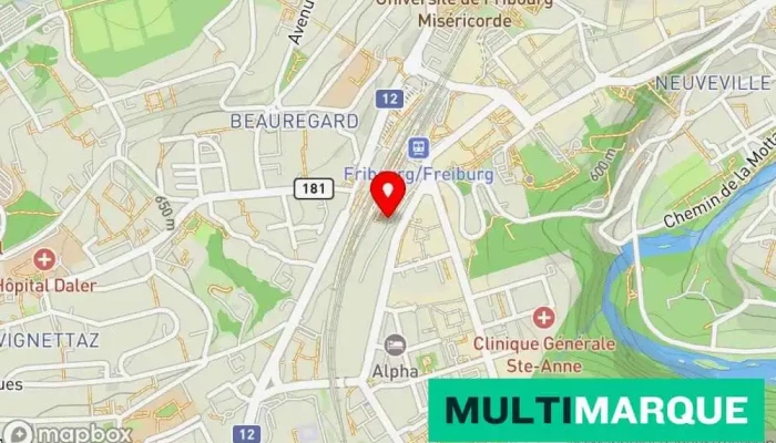 Car Rental Fribourg -  Karte - Fribourg