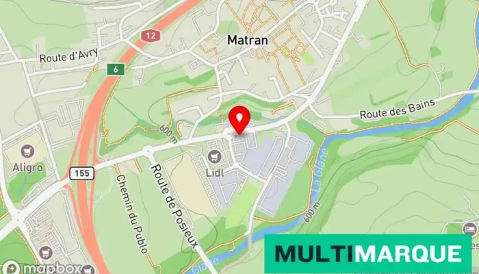 Karte von Carrosserie Grand Autowerkstatt in Matran