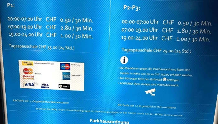 Centralbahnparking Basel Apcoa Wo - Basel