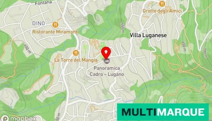 Centro Cadro Panoramica -  Karte - Lugano