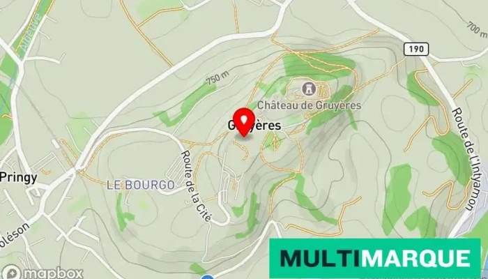 Ducrey Carla Josiane Gruyere  Rooms Karte - Gruyères