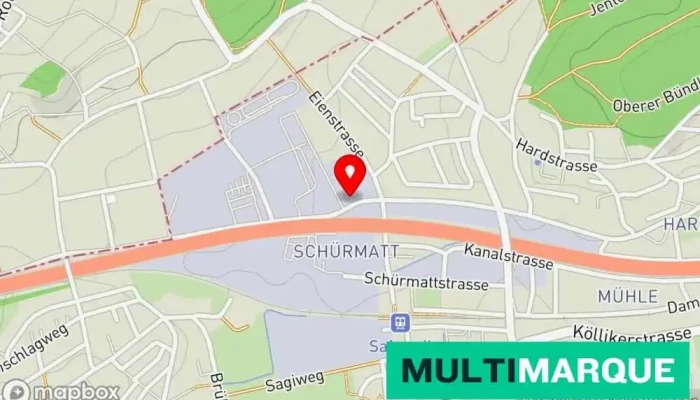 Karte von Emil Frey Safenwil – Land Rover Schweiz Land Rover-Händler, Autohändler in Safenwil