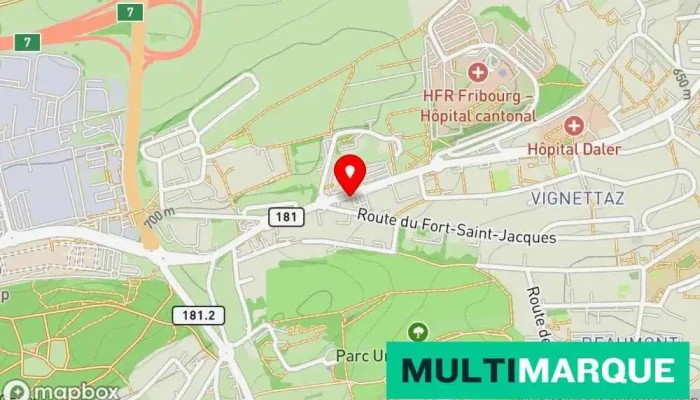 Europcar -  Karte - Fribourg