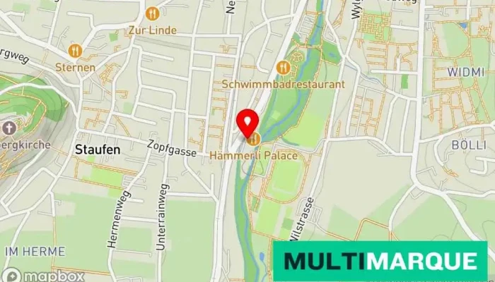 Karte von FLOWA Werbung + Beschriftung GmbH Werbeagentur, Polygrafendienst, Druckerei in Lenzburg