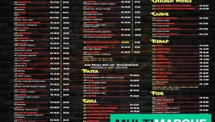 Food Express -  Speisekarte - Gelterkinden