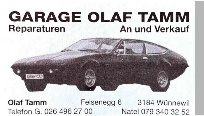Garage -    Tamm Olaf Vom Inhaber - Wünnewil