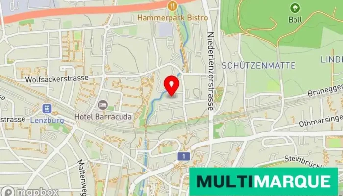 Karte von Garage Kerschbaumer AG Autowerkstatt in Lenzburg