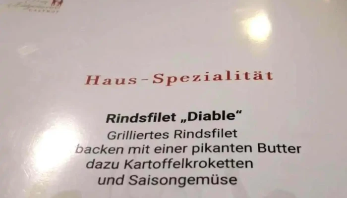 Gasthof Drei Eidgenossen -  Speisekarte - Bösingen