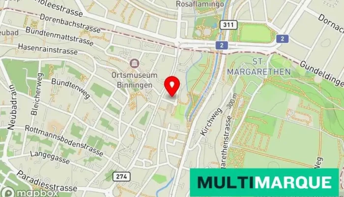 Gemeindeverwaltung -  Karte - Binningen