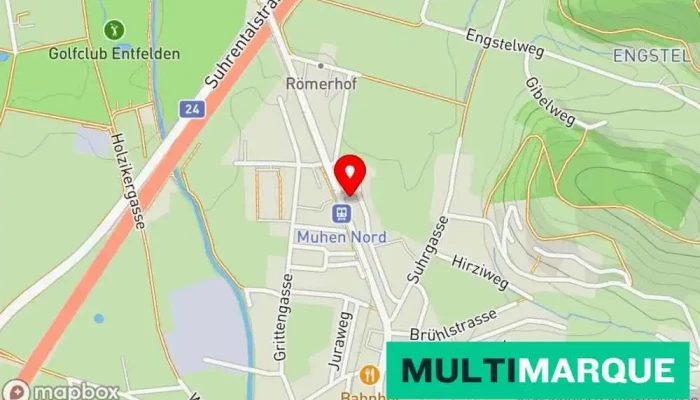 Karte von Gilgen Ralph Fahrschule in Muhen