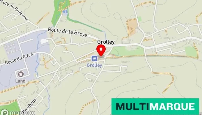 Grolley Gare Karte - Grolley-ponthaux