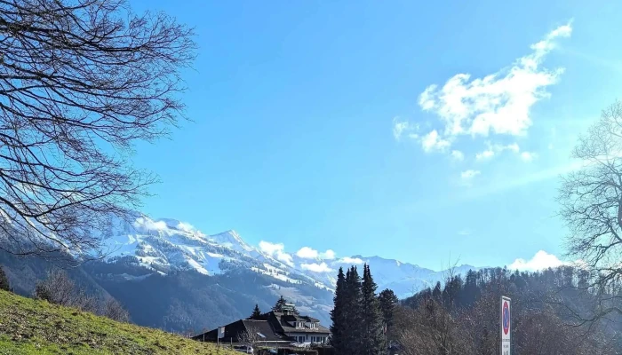Gruyeres   Parking P1   Chavonne Parkplatz - Gruyères