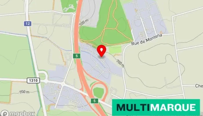 Karte von Harley-Davidson Fribourg Motorradgeschäft, Ausrüstungsverleih, Reparaturservice in Rossens