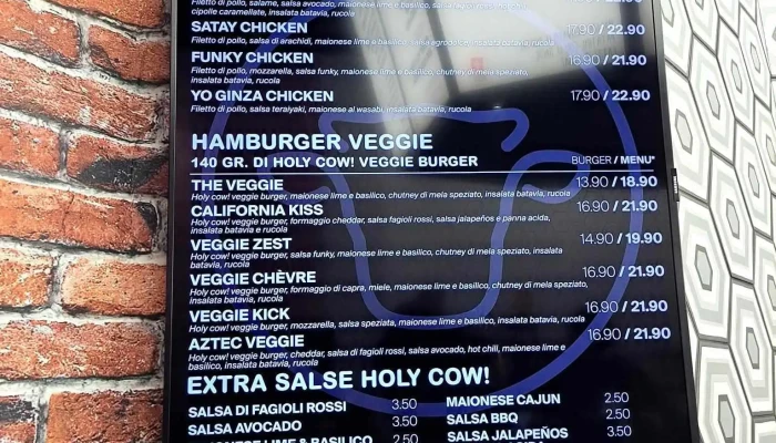 Holycow Gourmet Burger Co Grancia Speisekarte - Grancia