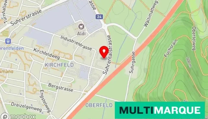Karte von Kaiser Ag Fahrzeugwerk  in Oberentfelden