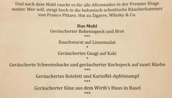 Landgasthof Roderis Restaurant Speisekarte - Nunningen