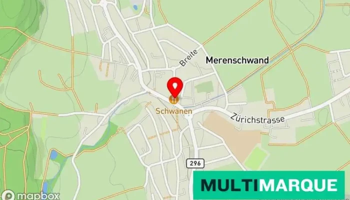 Karte von Landgasthof Schwanen Restaurant, Kunstrestaurator, Catering, Gasthaus/Pension, Hotel, Restaurant für Fleischgerichte, Steakhaus, Schweizerisches Restaurant, Ferienwohnung in Merenschwand