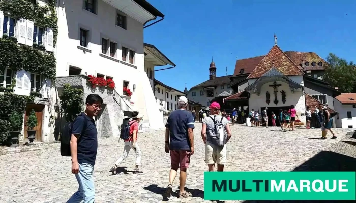Le Saint Georges Gruyeres Hotel Restaurants Aussenbereich - Gruyères