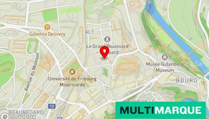 M Schouwey Fournitures Autos Karte - Fribourg