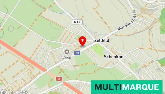 Karte von Mercato Pizza Kurier, Delikatessen + Takeout Restaurant in Schenkon