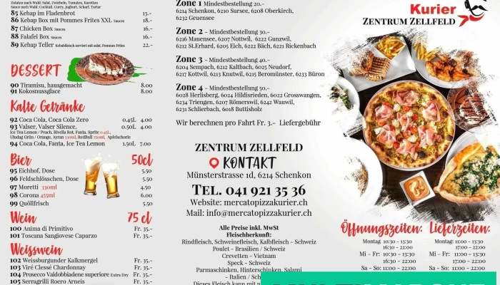 Mercato Pizza Kurier Delikatessen Takeout Neueste - Schenkon