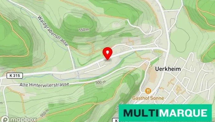 Karte von Mitsubishi Motors Mitsubishi-Händler, Autohändler in Uerkheim