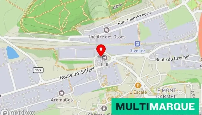 Mobility Carsharing -  Karte - Givisiez