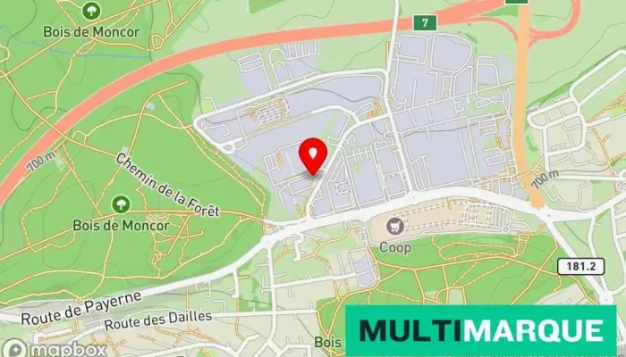 Mobility Carsharing -  Karte - Villars-sur-glâne