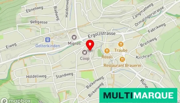 Mobility Carsharing -  Karte - Gelterkinden