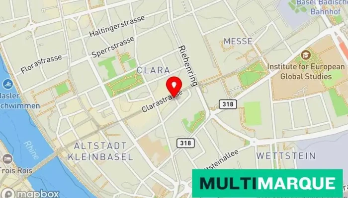 Motorfahrzeugkontrolle Basel -  Stadt Karte - Basel
