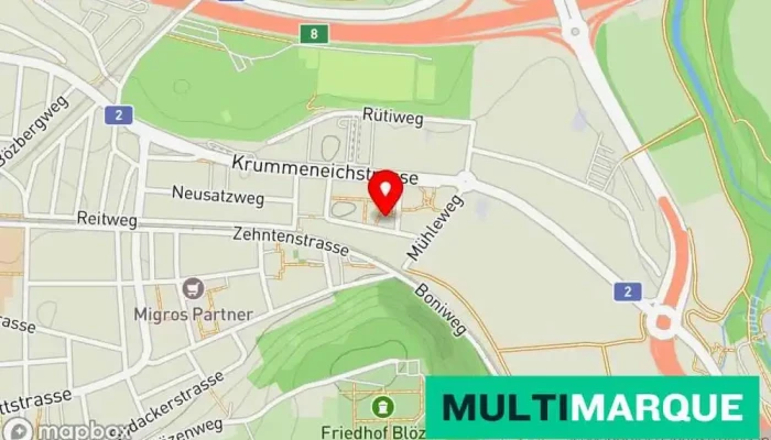 Motorradpate -  Karte - Pratteln