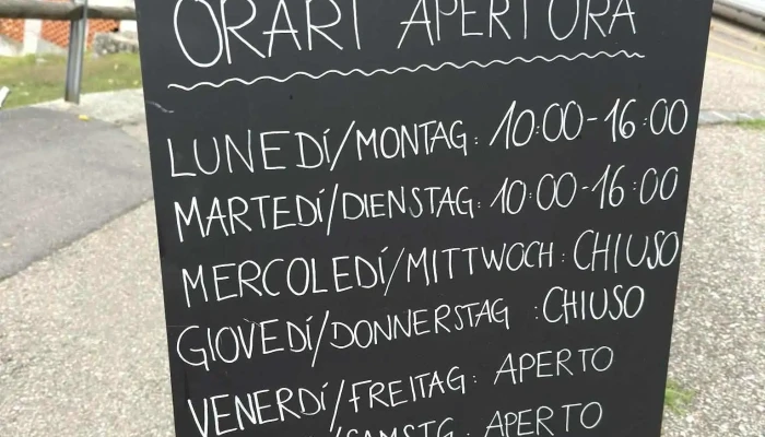 Osteria Borei -  Speisekarte - Brissago