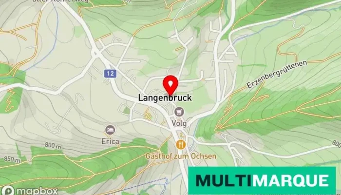 Parkplatz -  Karte - Langenbruck