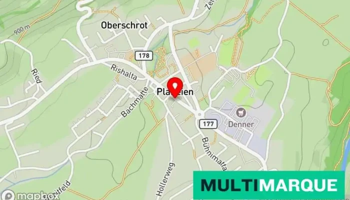 Plaffeien Dorf Karte - Plaffeien