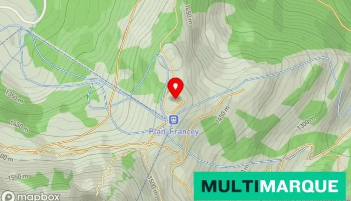 Plan -  Francey Karte - Moléson-sur-gruyères