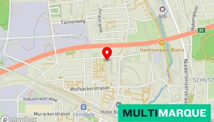 Karte von RETHAN AG Dachdecker, Karosseriewerkstatt, Zimmermann, Unternehmen für Isolationsarbeiten, Betrieb für Fassadenverkleidungen in Lenzburg