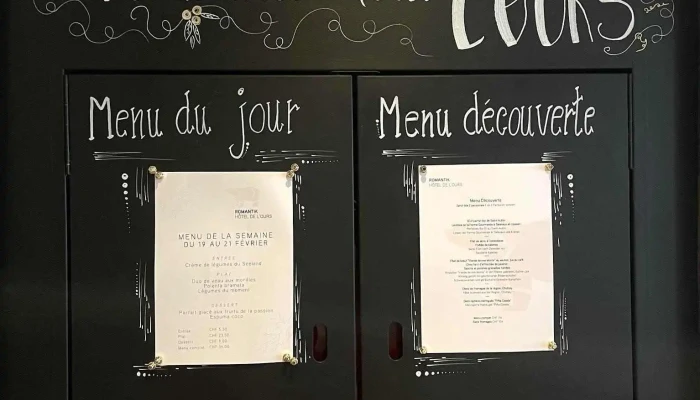 Romantik Hotel De Lours Speisekarte - Sugiez